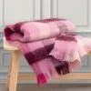 Purple Brushed Check Throw -Haven Living Shop throws 164