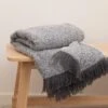 Grey Boucle Herringbone Throw -Haven Living Shop throws 165