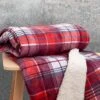 Red Check Sherpa Throw -Haven Living Shop throws 174