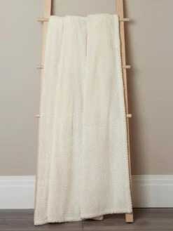 Cream Waffle Throw Large